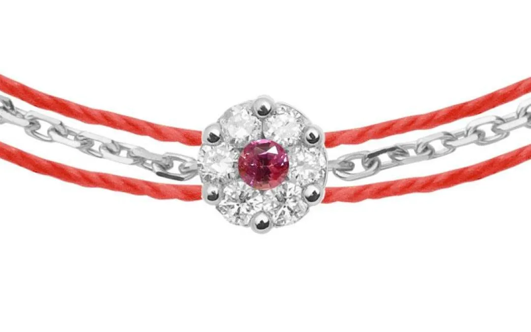 Store Redline Illusion Colored "Pimpant" Saphir Rose 18KWhiteGold